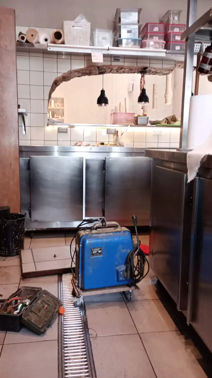 Equipo de alta presión en acción